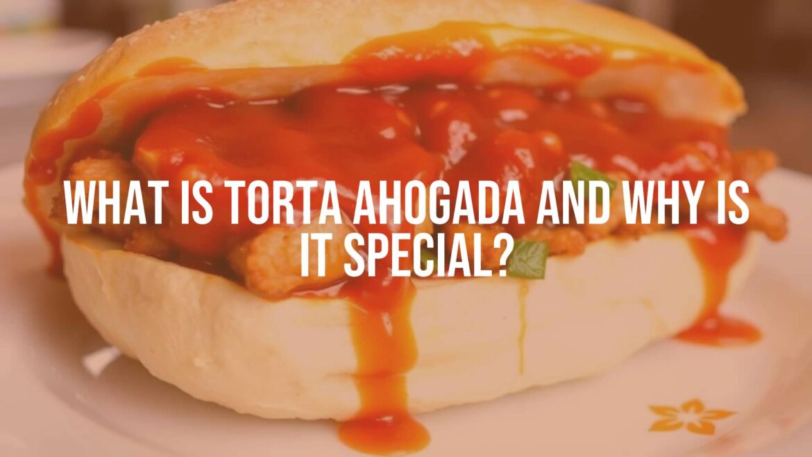 A delicious torta ahogada sandwich, crusty roll filled with pork, drenched in savory spicy sauce, vibrant Mexican cuisine, realistic food photography.