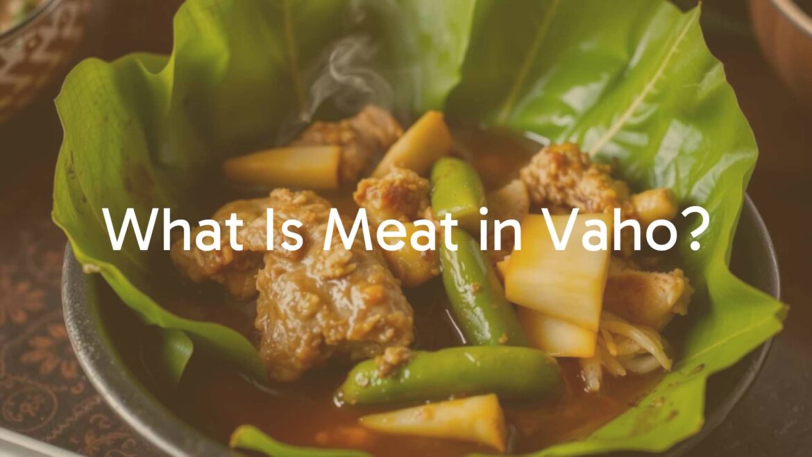 Steaming Nicaraguan dish Vaho with meat, green plantains, and yuca wrapped in banana leaves, traditional cooking, warm and inviting lighting, realistic.