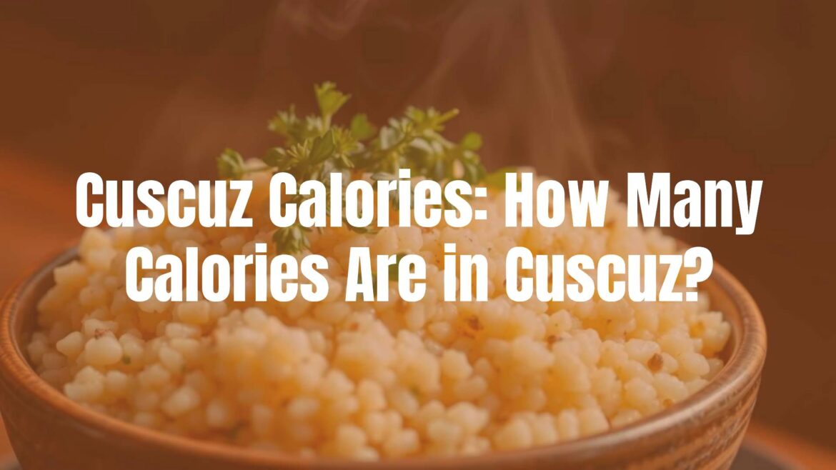 A bowl of cooked cuscuz with steam rising, fresh herbs on top, healthy food vibe, realistic.