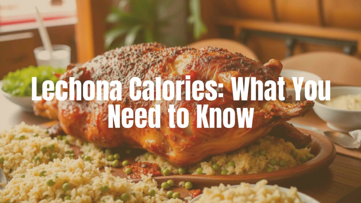 Crispy roasted whole pig (lechona) on a wooden table, surrounded by rice and peas, Colombian traditional dish, festive atmosphere, warm lighting, realistic.