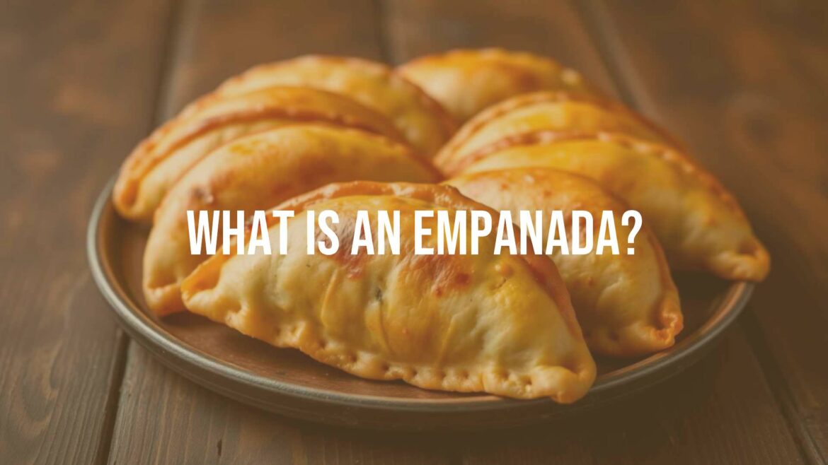Golden brown empanadas on a wooden table, crispy crust, savory filling visible, rustic background, warm lighting, realistic.